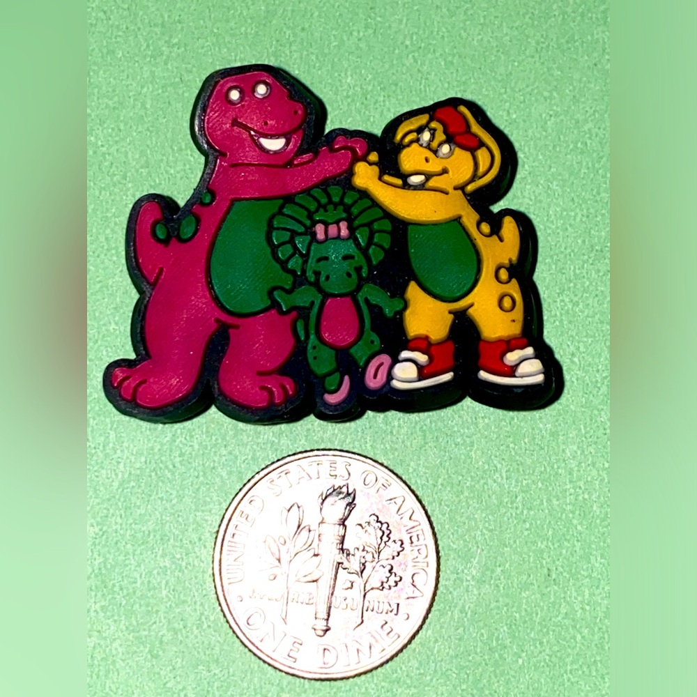 (10 for $15) Barney Show Crocs Shoe Charms